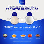 Universal (Professional Extra Large) Caldero 75 Cups - 27.7 QT / 26.6 L, Stainless Aluminum Pot, Even Heat Distribution and Fast Cooking Dutch Oven Pot with Ergonomic Handles, Ideal for Rice, and More
