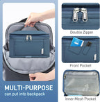 NOL Natural Organic Lifestyle Small Lunch Bag Mini Lunch Box Insulated Lunch Bag for Men/Women Leakproof Cooler Tote Bag Lightweight Nylon Waterproof Lunch Box For Work, Dusty blue