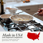 Made In Cookware - 10" Ceramic Non Stick Frying Pan (Stainless Handle) - 5-Ply Stainless Clad with Stay-Cool Handle - Professional Cookware