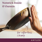 Anolon Advanced Home Hard-Anodized Nonstick Skillets (2 Piece Set- 10.25-Inch & 12.75-Inch, Bronze)