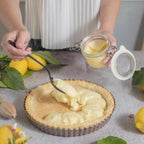 Nonstick 9 Inch Tart Pan with Removable Bottom | PFOA & BPA Free Non Toxic Fluted Pie & Quiche Tin | Best Perforated Non Stick Nontoxic 9in Molds with Holes for Baking