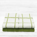 100% Cotton Terry Dish Towels, 4 pack16 x26 Inches, Super Soft and Absorbent Kitchen Towels, Perfect for Kitchen Cleaning and Dish Washing | Green
