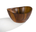 nambe Gourmet Harmony 3 Piece Wooden Salad Bowl Set | Big 12-Inch Salad Bowl with Serving Utensils | Acacia Wood Salad Tosser and Fruit Bowl | Housewarming Gift | Designed by Wei Young