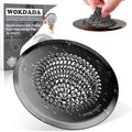 Sink Drain Strainer, Reversible Mesh Sink Strainer with 304 Stainless Steel, Wokdada Revolutionary Anti-Rust Kitchen Sink Drain Strainer for Garbage Disposal Food Catcher (Black)