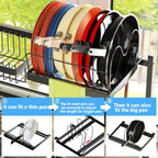 Over Sink Dish Drying Rack (Expandable Height/Length) Snap-On Design Large Dish Draine Storage Counter Organizer (24" - 35.5" L x 12" W x 19" - 22" H)