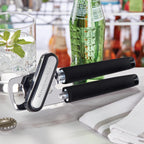 KitchenAid Classic Multifunction Can Opener and Bottle Opener Easy to Use, Razor Sharp Stainless Steel Cutting Wheel, Soft Ergonomic Handles, Soft Black