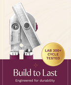 Premium Multifunctional Magnetic Manual Can Opener and Bottle Opener, Heavy Duty Stainless Steel Sharp Cutting Blade and Oversized Easy Turn Knob, Soft-Touch Handle, Kitchen Use, Mauve