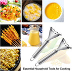 2 Pcs Corn Peeler, Corn Stripper Corn Cob Stripper Tool,Corn Stripper for Corn on the Cob Remover Tool，Corn Thresher with Ergonomic Handle，Kitchen Gadget
