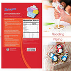 Bakerpan White Royal Icing Mix for Decorating Cookies and Cakes - 16 Ounces (1 lb) (Made in USA)