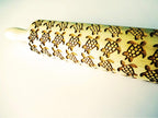 TURTLES EMBOSSING ROLLING PIN LASER ENGRAVED WOODEN DOUGH ROLLER with TURTLES COOKIES DECORATING ROLLER