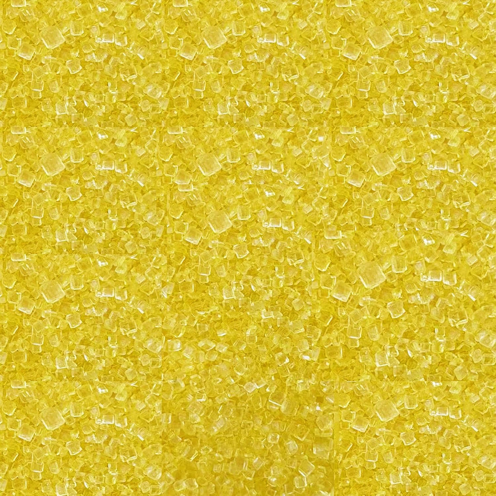 Sentovac Yellow Sanding Sugar for Baking Edible Sparkling Sugar Sprinkles Coarse Sugar Crystals for Baking Topping Cake Cookie Cupcake Topper Ice Cream Decoration Supplies 3.2 OZ