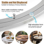 20 Inch Lazy Susan Bearing Heavy-Duty Aluminium Alloy Turntable Bearing, Mute Turntable Ball Bearing, Lazy Susan Rotating Turntable Bearing for Dining and DIY Dotating Furniture(Capacity up to 440lb)