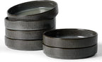 famiware Star 8.25" Pasta Bowls, Large Dinner Bowls Set of 6, Salad Bowl Plates, Shallow Bowls for Eating, Deep Forest