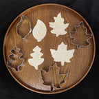 Fall Leaf Cookie Cutters-4 Piece Set-Maple, Oak Leaf Shapes-Dishwasher Safe-Fall Holiday Themed Cookie Cutters