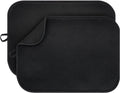 2-Pack Black Dish Drying Mats 20" x 15" – XL Dish Drying Mats for Kitchen Counter, Kitchen Dish Drying Mat, Microfiber Dish Drying Mat, Foldable Drying Mat for Dishes, Pots, Pans (Black)
