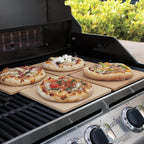7.5" ThermaBond Mini Baking Stone (Set of 4) - Pizza Stones for Oven or Grill, Thermal Shock Resistance, Ideal for Pizza, Bread, Pastries, Reheating - Professional or Beginner Baking