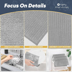 Orighty Multipurpose Wire Dishwashing Rag 24 Pcs, Upgraded Double-Layer Non-Scratch Wire Dish Cleaning Cloths, Reusable Steel Scrubber for Kitchen, Powerful Dishcloth Rag for Cookware, Grey, 7"x8"