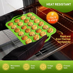 24 Cups Silicone Muffin Pan with Metal Reinforced Frame Cupcake Tray Egg Mold Great Grandma Christmas Xmas Birthday Mother Gifts Ideas Grandmother Gigi Granny Nana Glamma Mawmaw Yaya AAbuelita Mamaw