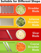Geedel Professional Mandoline Slicer for Kitchen, Multi Purpose Vegetable Slicer Cutter, Vegetable Cutter Onion Cutter for Veggie Fruit Cheese