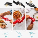 Dreamfarm Garject Lite 2-In-1 Garlic Peeler, Garlic Press & Mincer with Garlic Peel Ejector, Nylon - Black