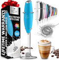 Zulay Kitchen Milk Frother with Patented Tornado Triple Whisk – Handheld Foam Maker for Coffee, Lattes, Matcha & Hot Chocolate – Rich, Creamy Froth in Seconds -