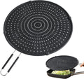 Splatter Screen for Frying Pan, Kaloo Grease Splatter Guard, Heat-Resistant Splatter Guards for Frying, Silicone Splatter Guard for Everyday Cooking, Dishwasher Safe (13inch,Black)