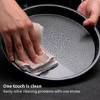 2Pcs Pizza Pan, 6in/9in/10in/12in Deep Dish Round Pizza Pan for Oven, Non Stick Thickened Carbon Steel Baking Pan for Home Kitchen, Dishwasher Safe(9in)