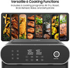 iceagle Dual Air Fryer 11 Quart - 6-in1 Airfryer with 2 Frying Baskets, Precise-control Knob | Sync & Dual Cook Functions to Ary Fry, Roast, Broil, Reheat and Dehydrate for Easy and Crispy Meals