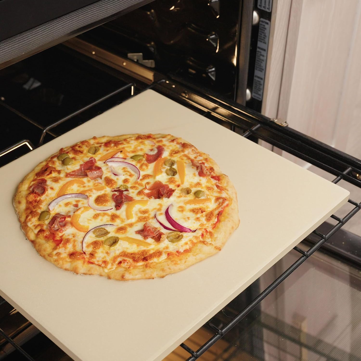 Old Stone Pizza Kitchen Rectangular Pizza Stone for Oven and Grill, 14x16-Inch