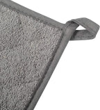 100% Cotton Kitchen Everyday Basic Terry Pot Holder Heat Resistant Coaster Potholder for Cooking and Baking Set of 5 Grey