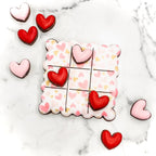 Cookie cutter and stencil set Baking stencils and cutters bundle DIY bakery decorating kit Cookie cutter with stencils Icing stencil and cookie cutter combo (Tic-tac-toe)