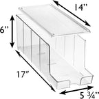 ClearSpace Soda Can Organizer & Soda Can Dispenser for Refrigerator - Fridge Organizer & Stackable Drink Organizer for Fridge, Can Organizer for Refrigerator - Holds 12 Cans Each, BPA Free - 4 Pack