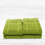 100% Cotton Terry Dish Towels, 4 Pack Plain, 16 x26 Inches, Super Soft and Absorbent Kitchen Towels, Perfect for Kitchen Cleaning and Dish Washing | Green