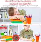 Digital Visual Timer for Kids with Protective Case, Tomato Theme 299 Minute Pomodoro Timer for Classroom Office Kitchen, Time Management Tools for ADHD Children