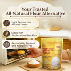Palm & Plenty Natural Cassava Flour - Gluten Free, Grain Free, and Nut Free All Purpose Flour Alternative - Great for Tortillas, Pancakes, Pasta, and Baking - Non GMO Yuca Root-Based Flour - 2 lb Bag