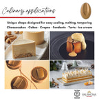 Valrhona Premium French Baking Blonde Chocolate Discs (Feves) DULCEY 35% Cacao, Creamy, Caramel Cookie Flavor Notes, Easy Melt & Tempering Creamy, Balanced, For Luscious Frostings. 1kg (Pack of 1)