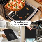 6Pcs Reusable Oven Liners for Toaster Oven, Non Stick Air Fryer Oven Liners Easy Clean Toaster Mat, Grill Baking Ma t Compatible with Cuisinart, Ninja, Kalorik Air Fryer Microwave(9 x 11 Inch)