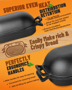 Cloche Loaf Dutch Oven, Pre-Seasoned, 7.4QT, 15 LBS Heavy Duty, Non-Stick, Large Bread Loaf Pan, Oval Cast Iron Bread Pan With Lid, Cloche Homemade Loaf Pan, Sourdough Artisan Bread Baking Pan