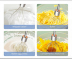 Egg Beater Whisk, Wireless Electric Multi-speed Control Rechargeable Batteries Balloon Whisk for Eggs, Milkshake Cream, Butter, Baby Food Fruits, Sauces and Soup for Kitchen,Camping,Party Gifts