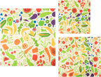 Bee's Wrap Beeswax Wraps for Food - Garden Party 3 Pack (S, M, L) Made in USA Reusable & Organic Food Wraps, Sandwich Wrap & Bowl Covers - Eco-Friendly Alternative to Aluminum Foil & Plastic Wrap