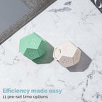KADAMS Pomodoro Cube Timer Productivity-11 Preset Countdowns, Flip-to-Start Gravity Activation - Sound Vibrate Mute Rechargeable - Ideal for ADHD Kid Kitchen Classroom Cook Study Exercise - Green