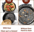 Air Fryer Liner Round,100PCS 7.9 inch to 9 inch Baking Parchment for 5 to 8Qt Air Fryer Disposable Paper Liners,Unbleached Non-stick Non-leak Airfryer Parchment Paper liner