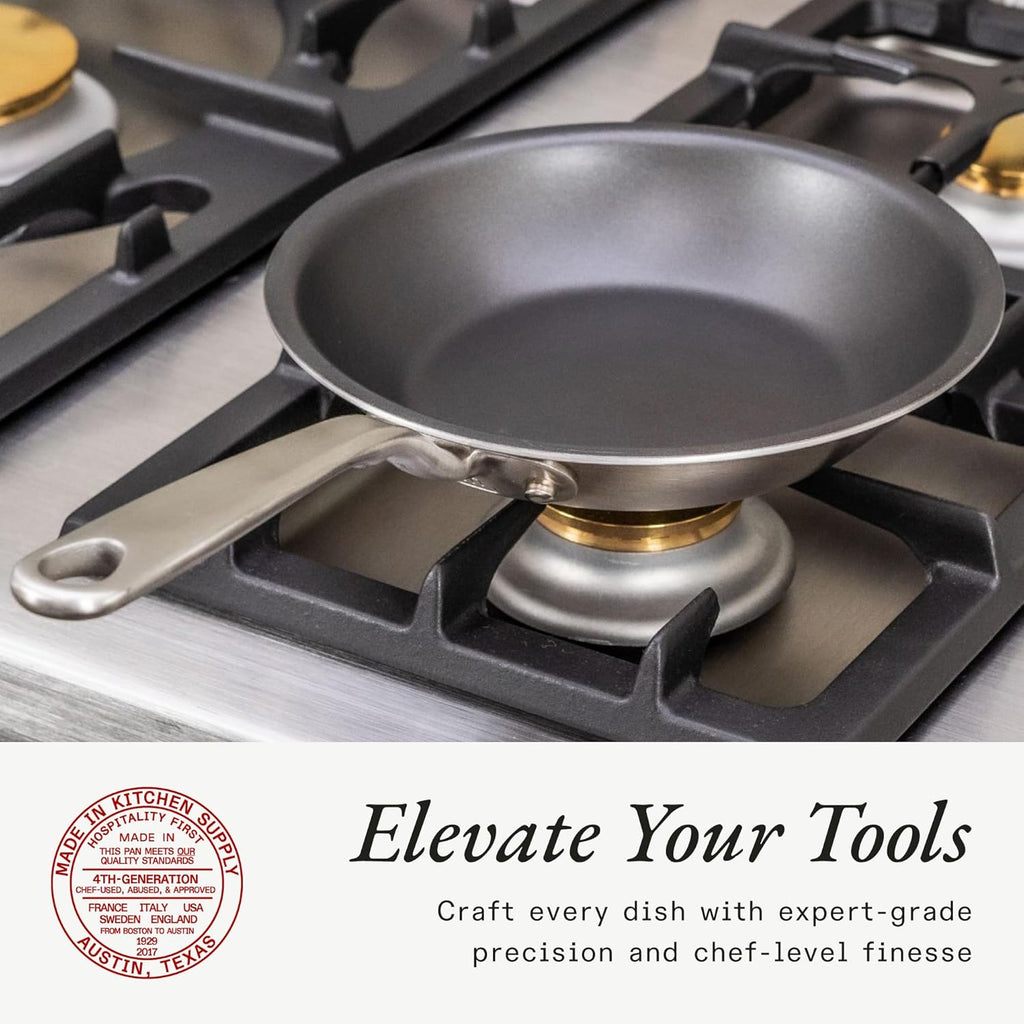 Made In Cookware - ProCoat 8" Non Stick Frying Pan (Graphite) - 5 Ply Stainless Clad Nonstick - Professional Cookware - Crafted in Italy - Induction Compatible
