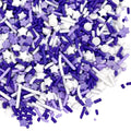 Manvscakes Sprinkles- Edible Cake and Cupcake Sprinkles with Assorted Shapes and Sizes, Purple Sprinkle Mix for Cookies, Ice Cream, Cake and Cupcake Decorating