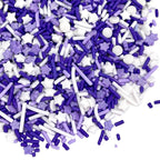 Manvscakes Sprinkles- Edible Cake and Cupcake Sprinkles with Assorted Shapes and Sizes, Purple Sprinkle Mix for Cookies, Ice Cream, Cake and Cupcake Decorating