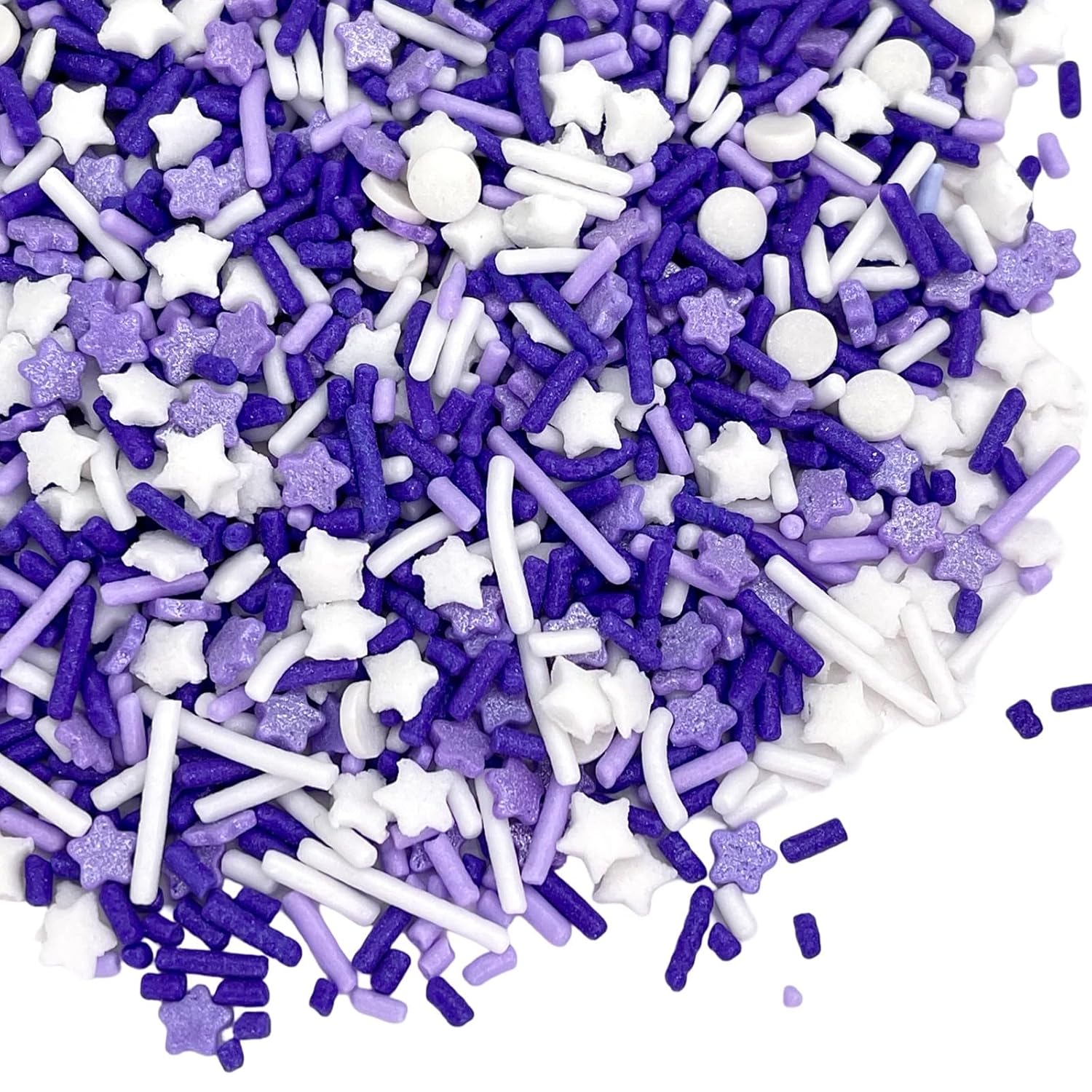 Manvscakes Sprinkles- Edible Cake and Cupcake Sprinkles with Assorted Shapes and Sizes, Purple Sprinkle Mix for Cookies, Ice Cream, Cake and Cupcake Decorating