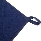 100% Cotton Kitchen Everyday Basic Terry Pot Holder Heat Resistant Coaster Potholder for Cooking and Baking Set of 5 Dark Blue