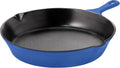 Utopia Kitchen Pre Seasoned Chefs Pan Skillet Frying Safe Grill Cookware for indoor & Outdoor Use (Blue, 8 Inch Pack of 1