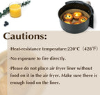 Air Fryer Disposable Paper Liners 100pcs 6.3 inch Round Parchment Paper Liner for Baking Roasting Fit 2-5 QT