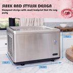 Whynter ICR-300SS 0.5-Quart Stainless Steel Rolled Ice Cream Maker With Compressor